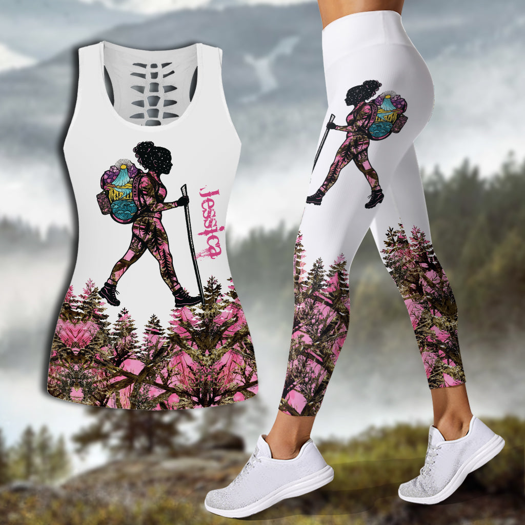 Débardeur et legging de randonnée personnalisés « Randonnée Girl »