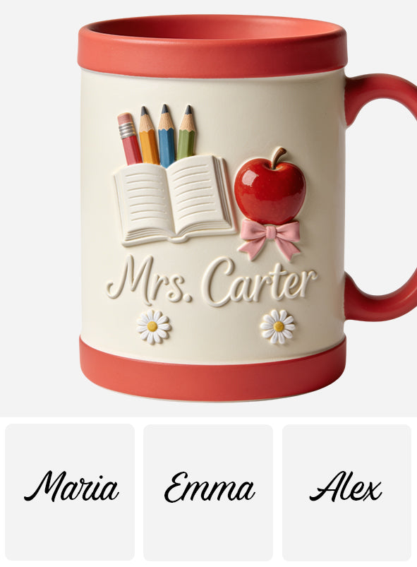 Teacher Gifts - Personalized Teacher Accent Mug