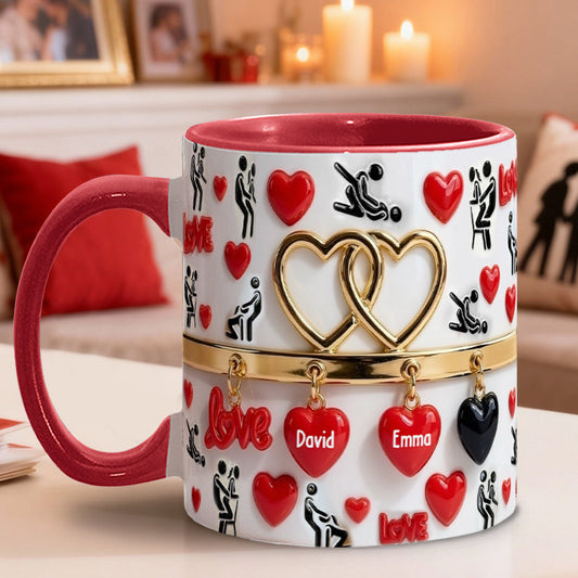 Cadeau humoristique pour couple - Mug et sous-verre personnalisés pour couple
