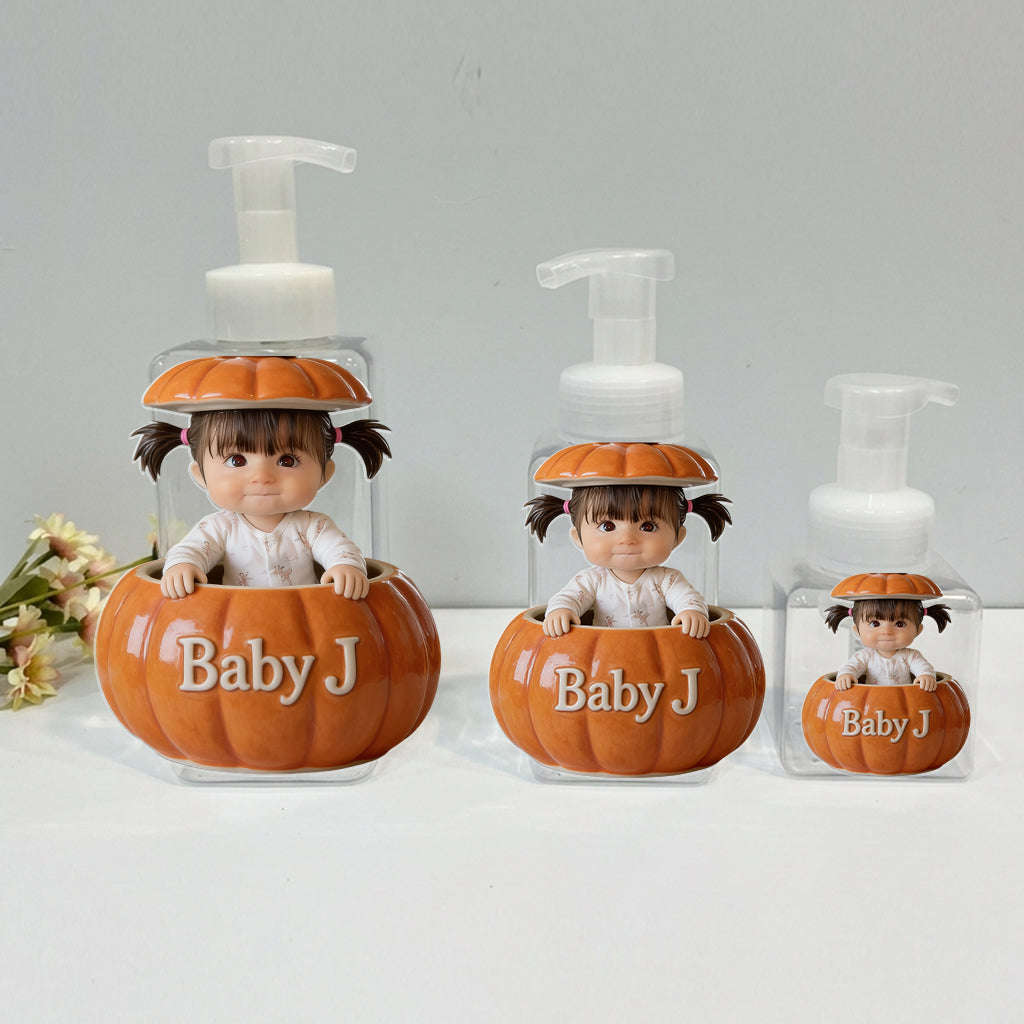 Pumpkin Peek-A-Boo - Personalized Kid Pump Dispenser