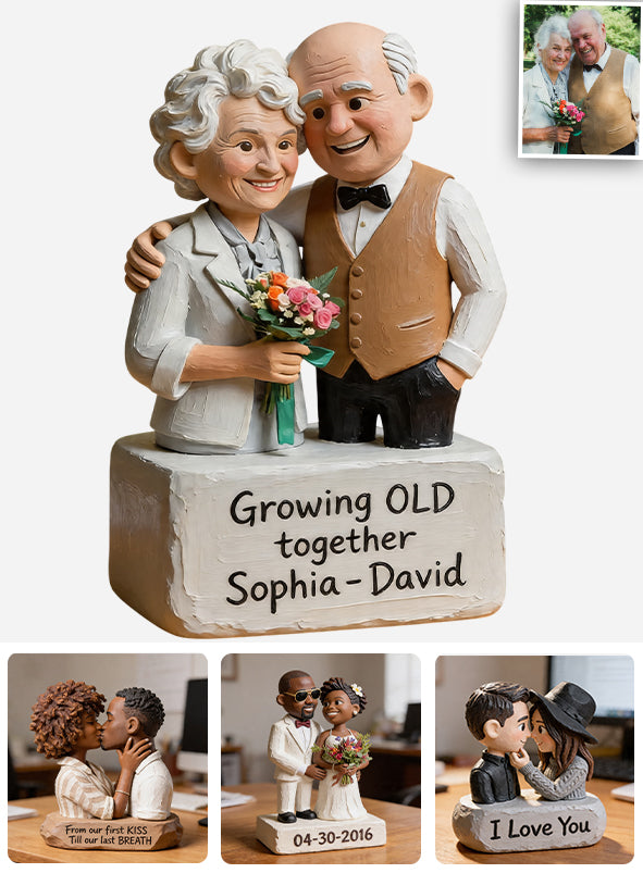 Je t'aime - Plaque en bois personnalisée en forme de couple