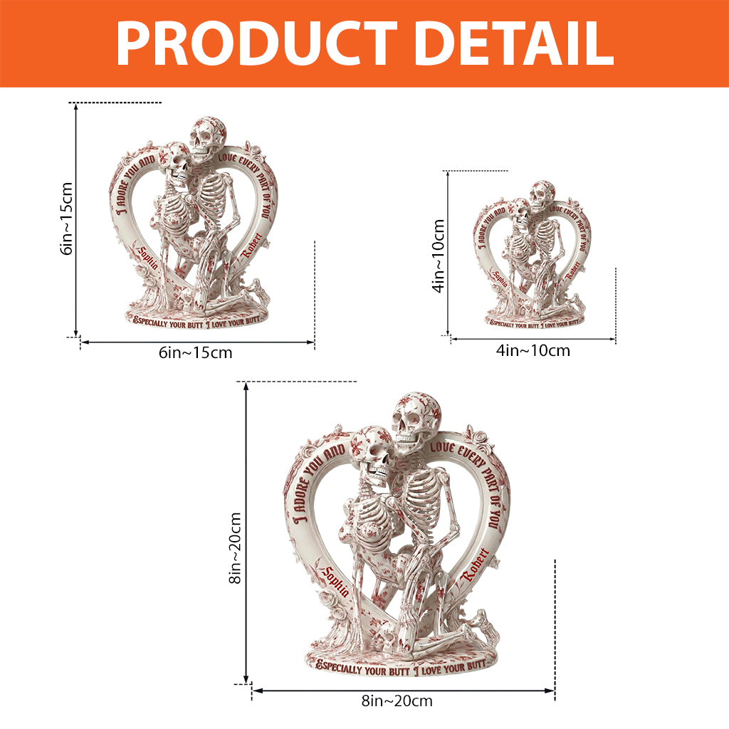 Toile de Jouy Squelette - Plaque acrylique personnalisée en forme de crâne