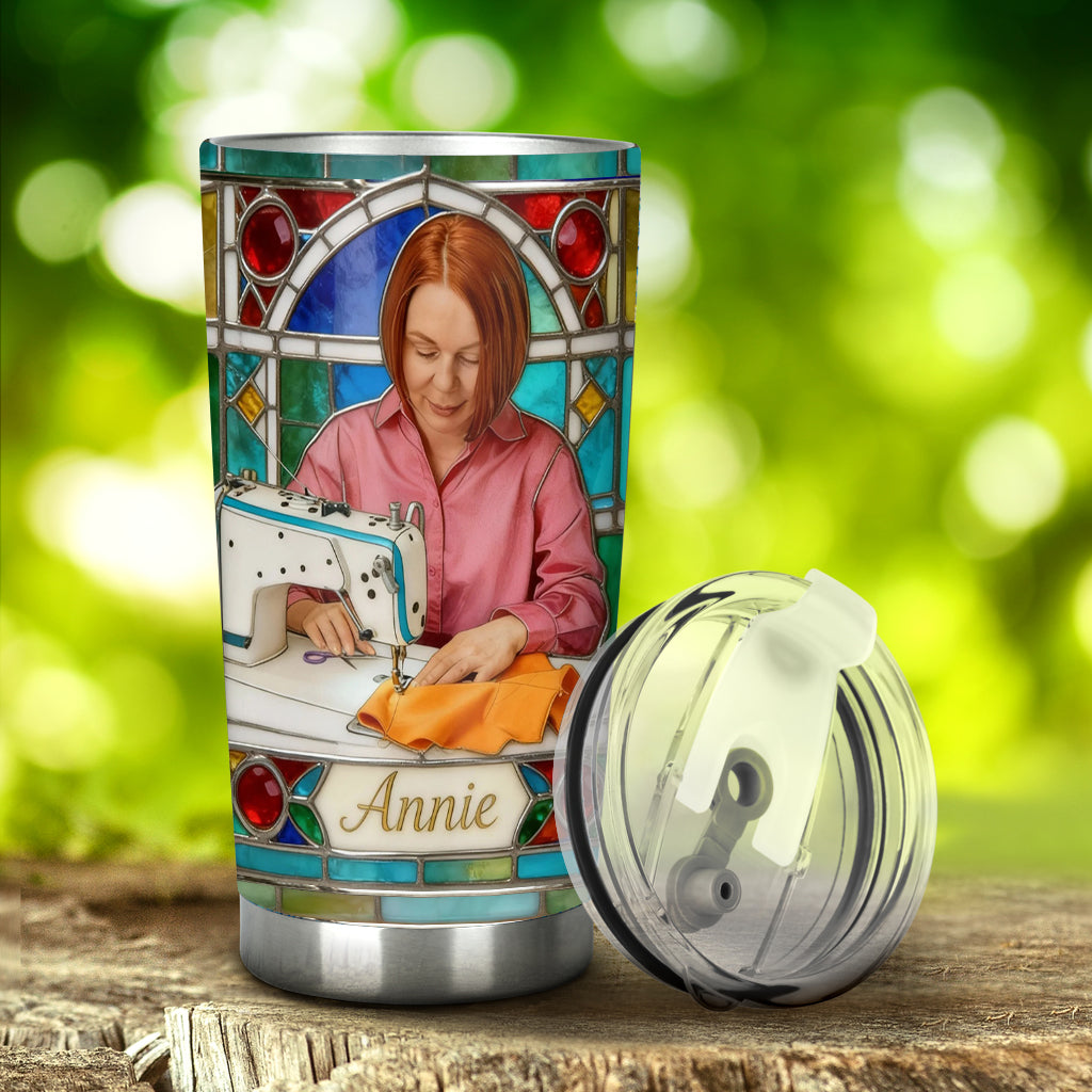 Custom From Any Photo - Personalized Sewing Tumbler