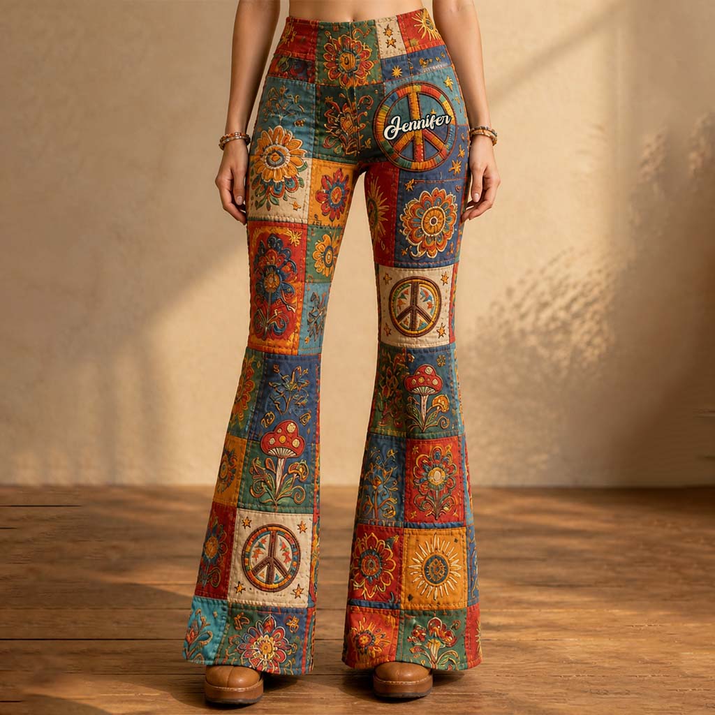 Hippie Soul - Leggings Évasés Personnalisés