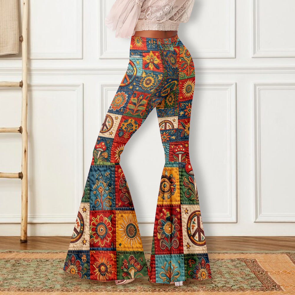 Hippie Soul - Leggings Évasés Personnalisés