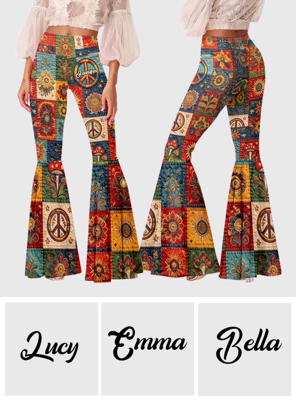 Hippie Soul - Leggings Évasés Personnalisés