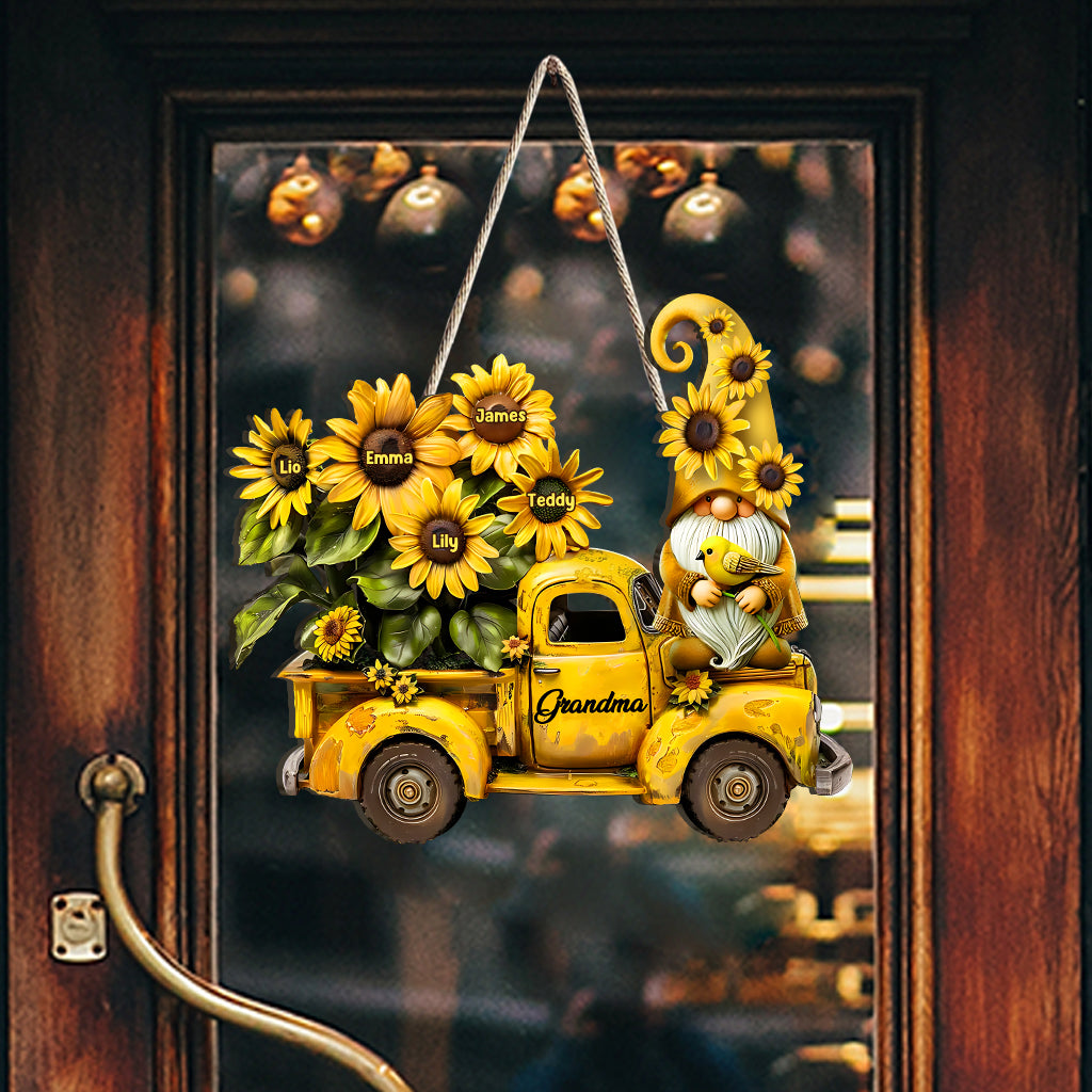 J'aime mamie - Panneau en bois personnalisé « Mamie »