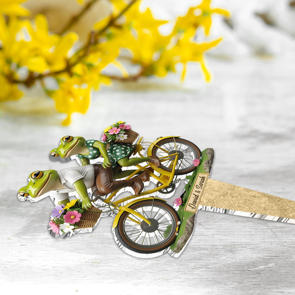 Together Until We Croak - Personalized Frog Acrylic Garden Sign