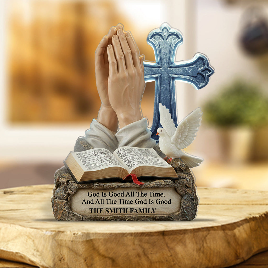 Dieu est bon - Plaque acrylique chrétienne personnalisée en forme sur mesure