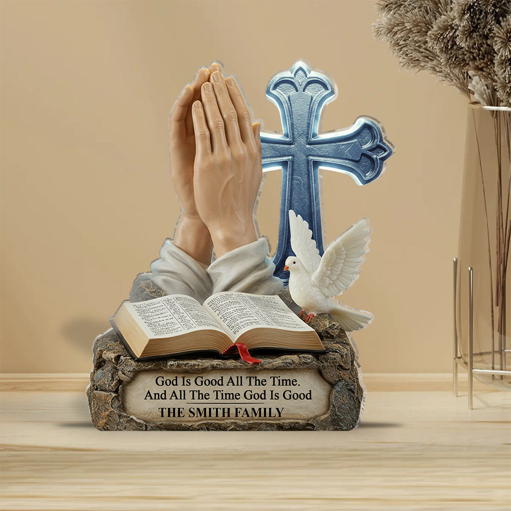 Dieu est bon - Plaque acrylique chrétienne personnalisée en forme sur mesure