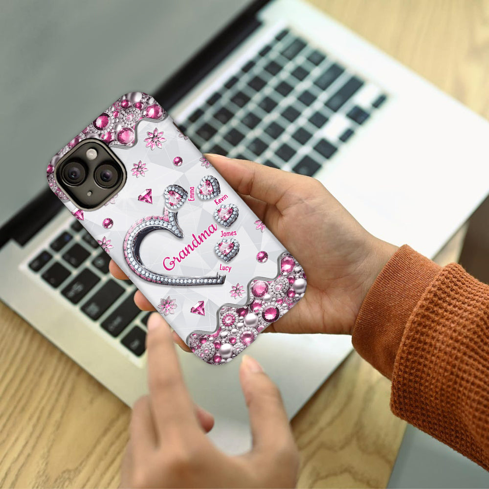 Cadeau pour grand-mère, maman… - Coque de téléphone personnalisée avec impression intégrale « Grand-mère »