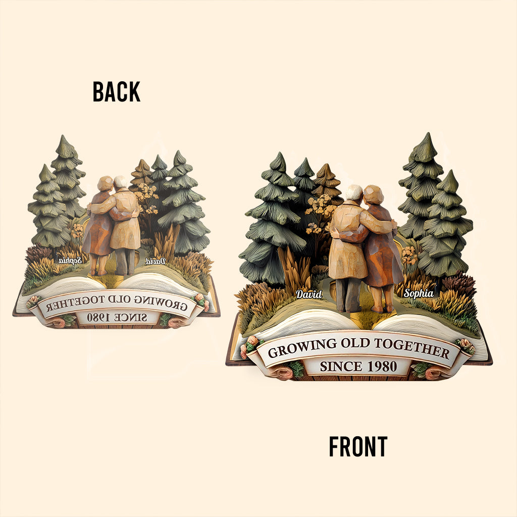 Vieillir ensemble - Plaque acrylique personnalisée pour couple