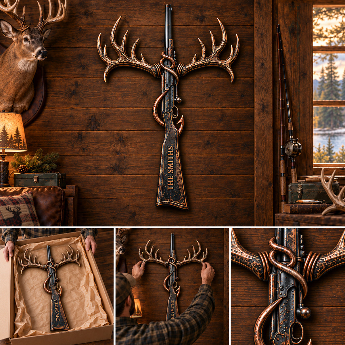 God Made A Hunter - Personalized Hunting 3D Printed Cut Metal Sign