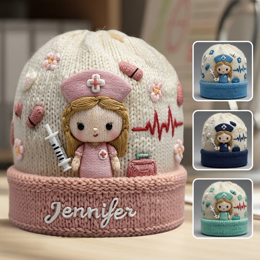 Bonnet médical mignon et personnalisé pour infirmière