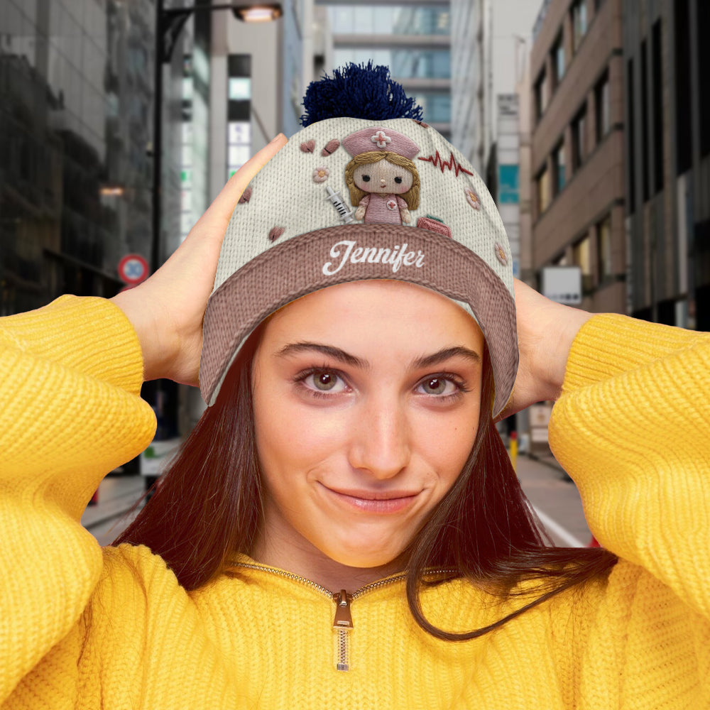 Bonnet médical mignon et personnalisé pour infirmière