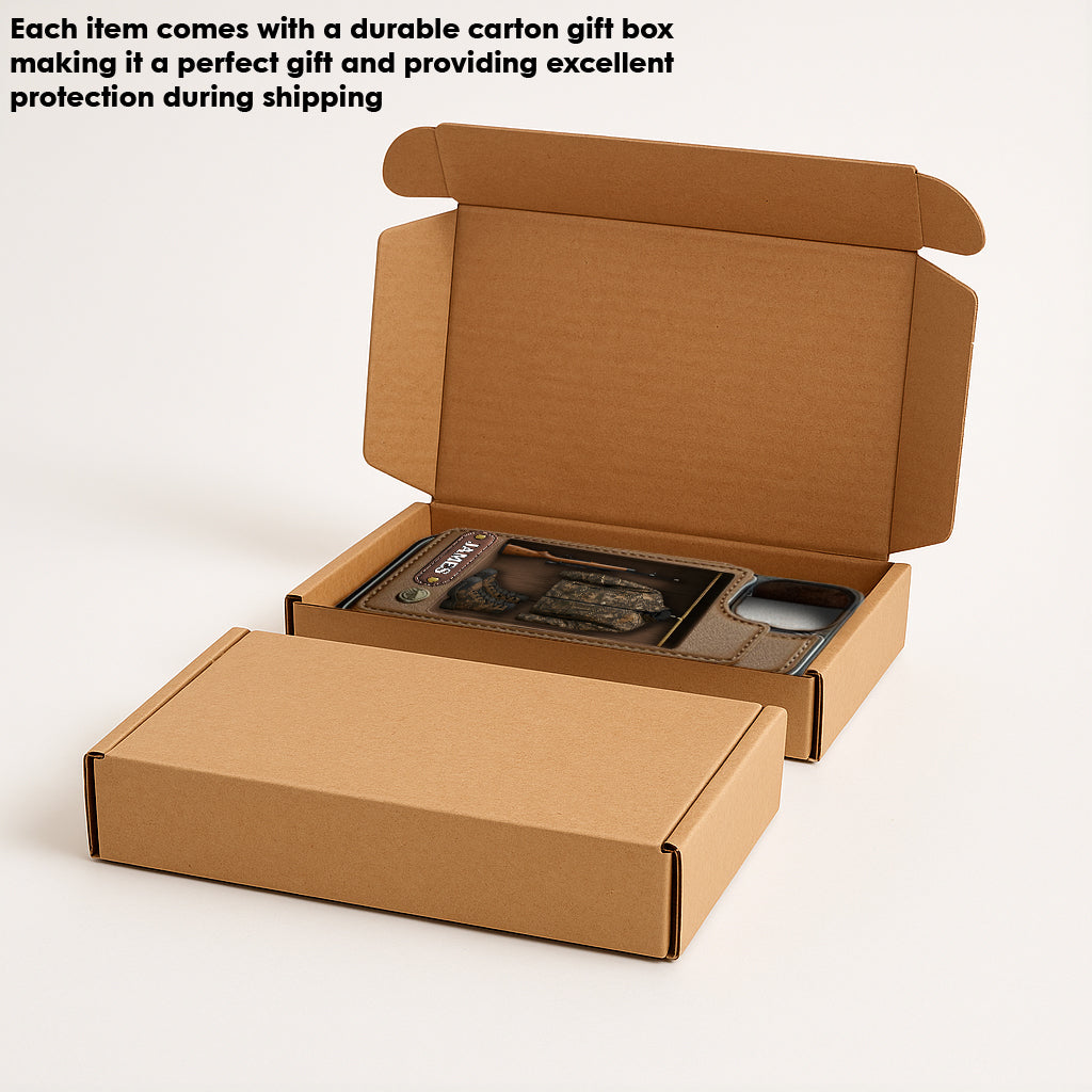 Passionné de chasse - Étui portefeuille personnalisé pour téléphone sur le thème de la chasse