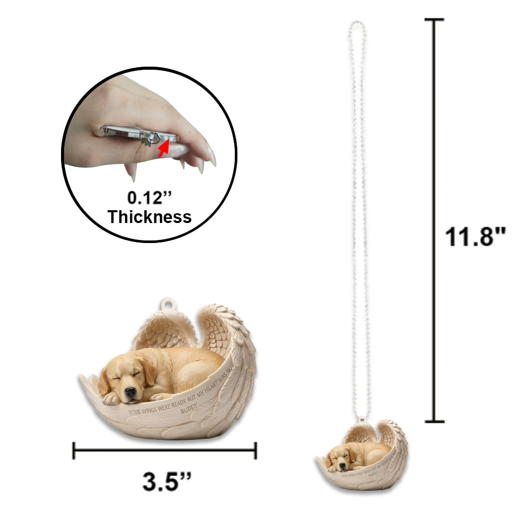 Cadeau personnalisé pour une personne ayant perdu son animal de compagnie - Ornement de voiture personnalisé en forme de chien