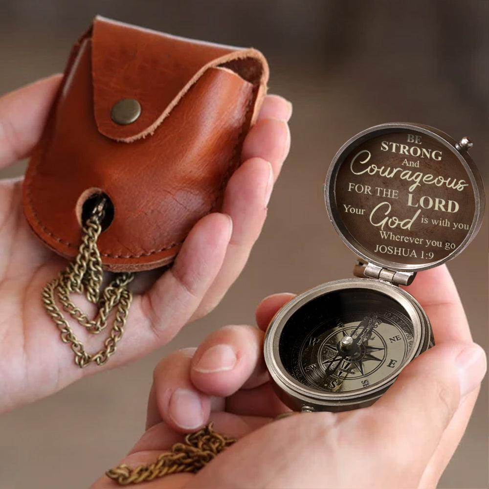 Votre Dieu est avec vous où que vous alliez - Boussole chrétienne personnalisée