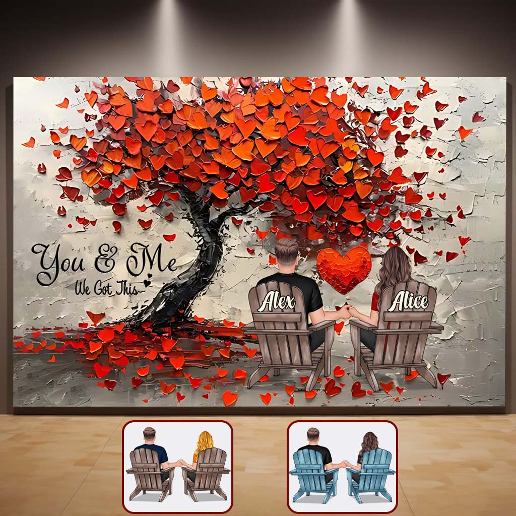 Toi et moi, on gère - Toile et affiche personnalisées pour couples