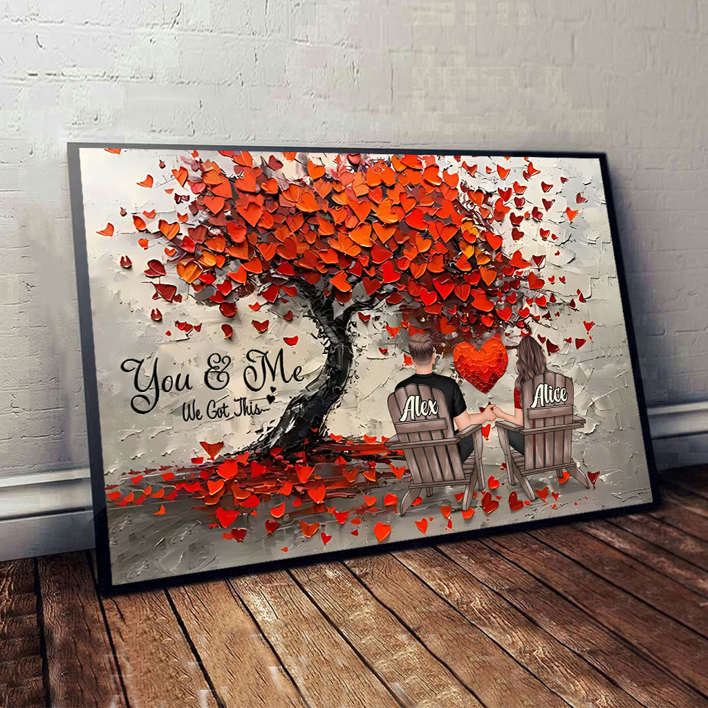 Toi et moi, on gère - Toile et affiche personnalisées pour couples