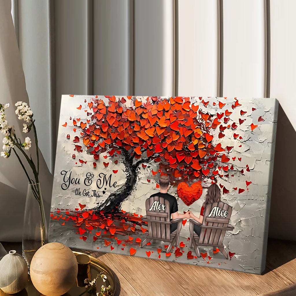Toi et moi, on gère - Toile et affiche personnalisées pour couples