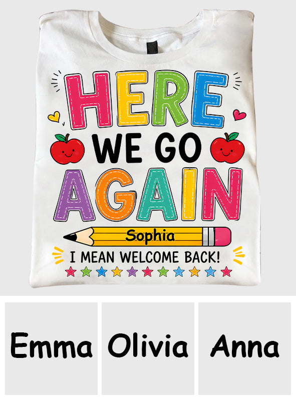 Back To School, Teacher Gift Idea - Personalized Teacher T-shirt And Hoodie