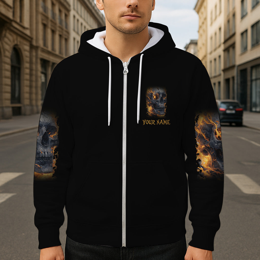 T-shirt personnalisé avec squelette lumineux et crâne intégral