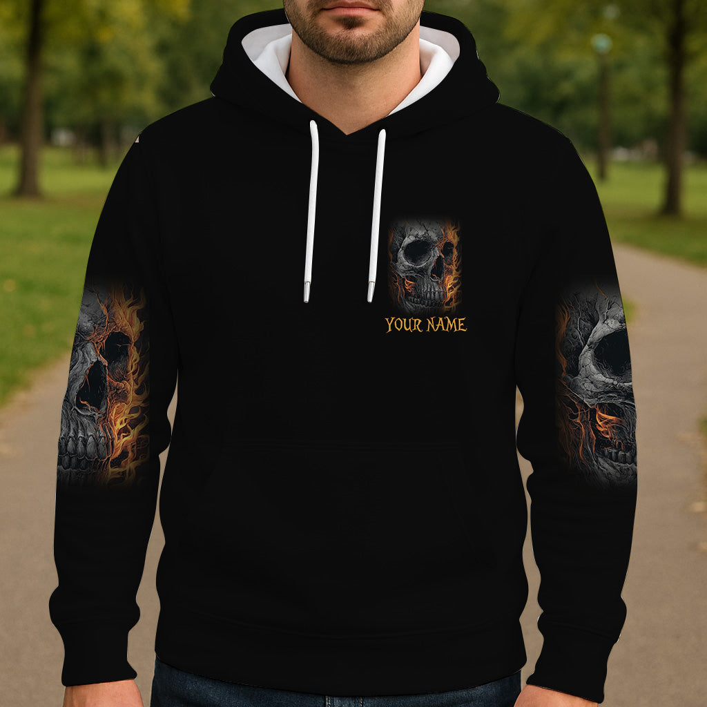 T-shirt personnalisé avec squelette lumineux et crâne intégral