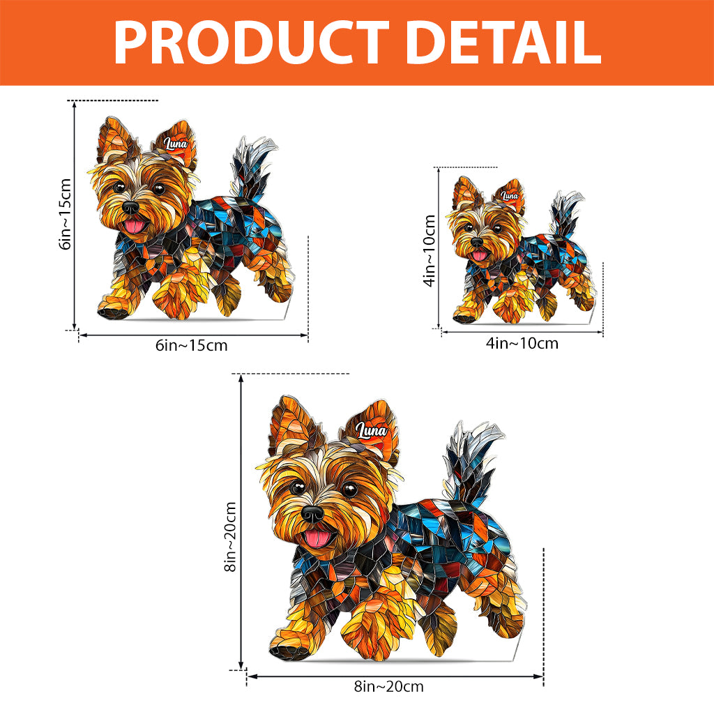 J'adore les teckels - Décoration attrape-soleil personnalisée à suspendre à la fenêtre, motif teckel 