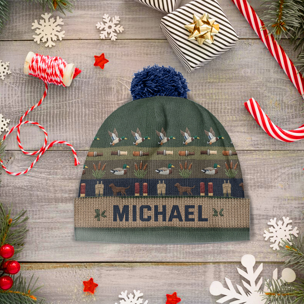 Saison de la chasse au canard - Bonnet de chasse personnalisé