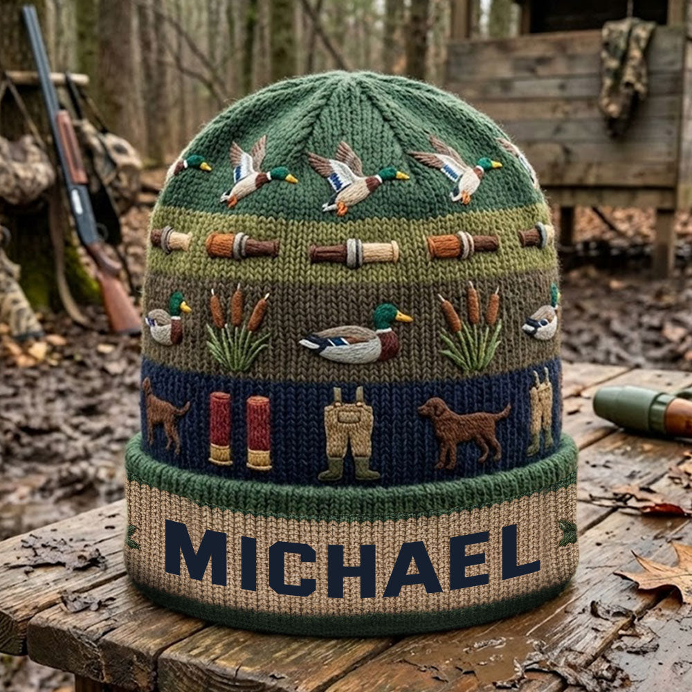 Saison de la chasse au canard - Bonnet de chasse personnalisé