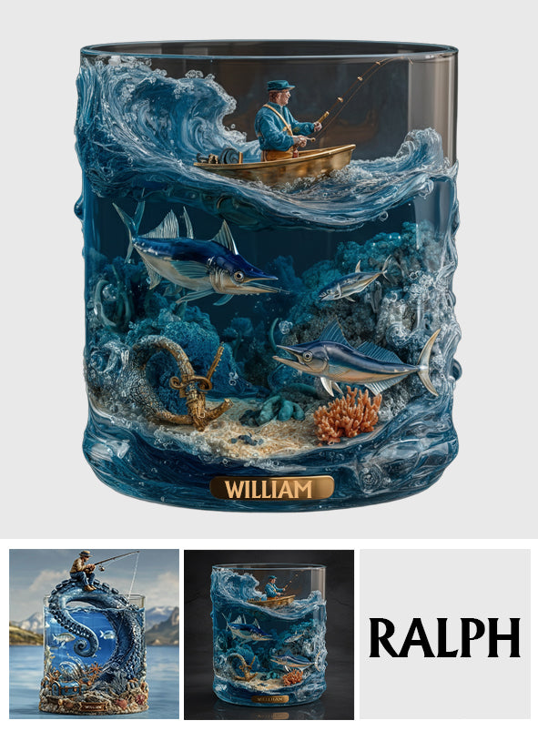 Tout peut vous tuer, alors choisissez quelque chose d'amusant - Verre à whisky personnalisé sur le thème de la pêche