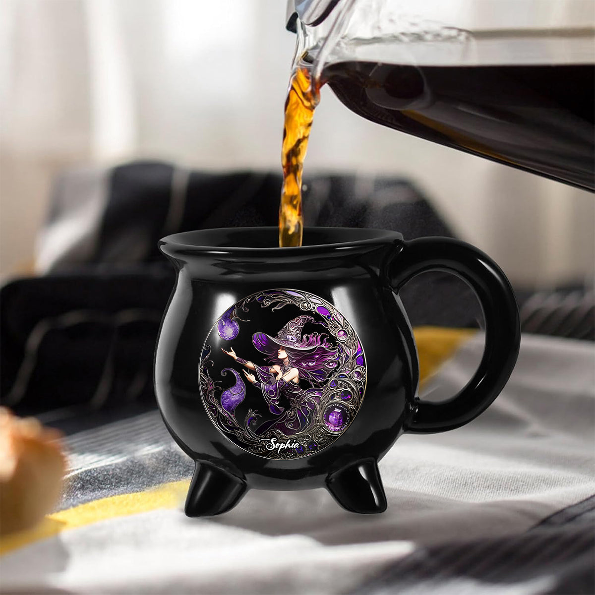 Belle Sorcière - Mug Chaudron de Sorcière Personnalisé