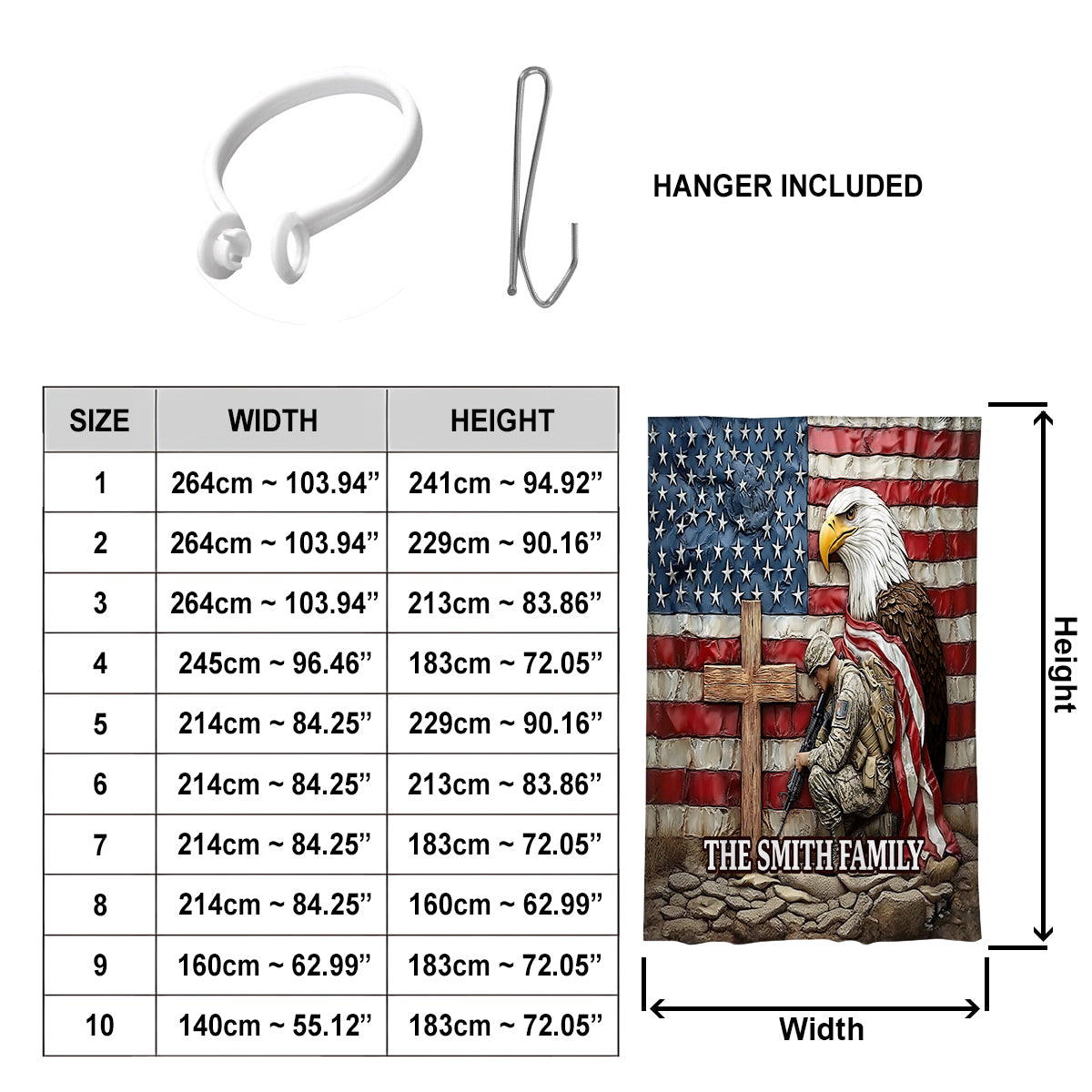 One Nation Under God - Personalized Bald Eagle Blackout Window Curtain/ Drapes Set