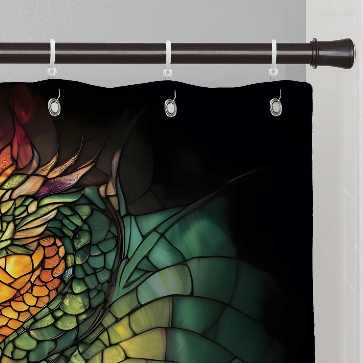 Dragons Fight - Personalized Dragon Blackout Window Curtain/ Drapes Set