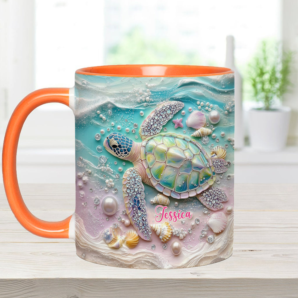 Love Turtles - Personalized Turtle Accent Mug
