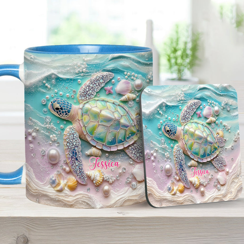 Love Turtles - Personalized Turtle Accent Mug