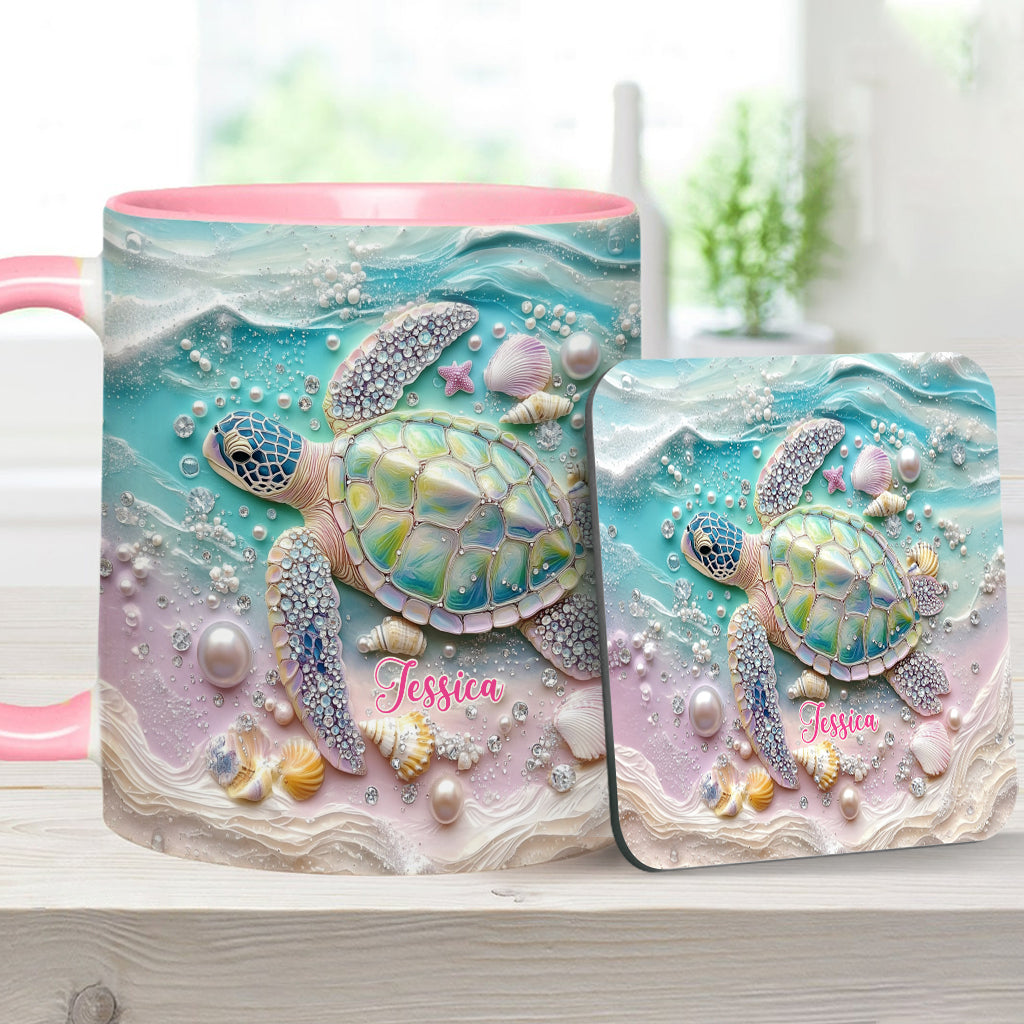 Love Turtles - Personalized Turtle Accent Mug