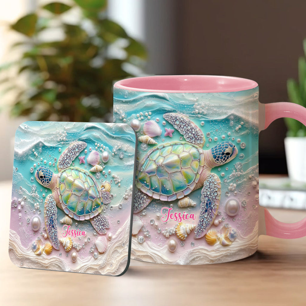 Love Turtles - Personalized Turtle Accent Mug