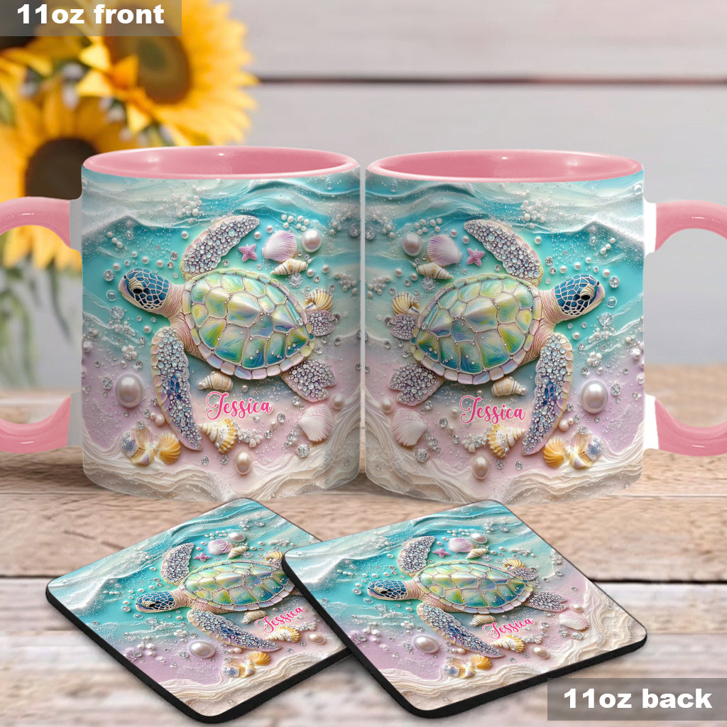 Love Turtles - Personalized Turtle Accent Mug