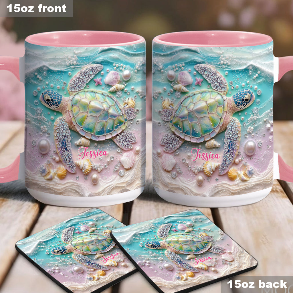 Love Turtles - Personalized Turtle Accent Mug