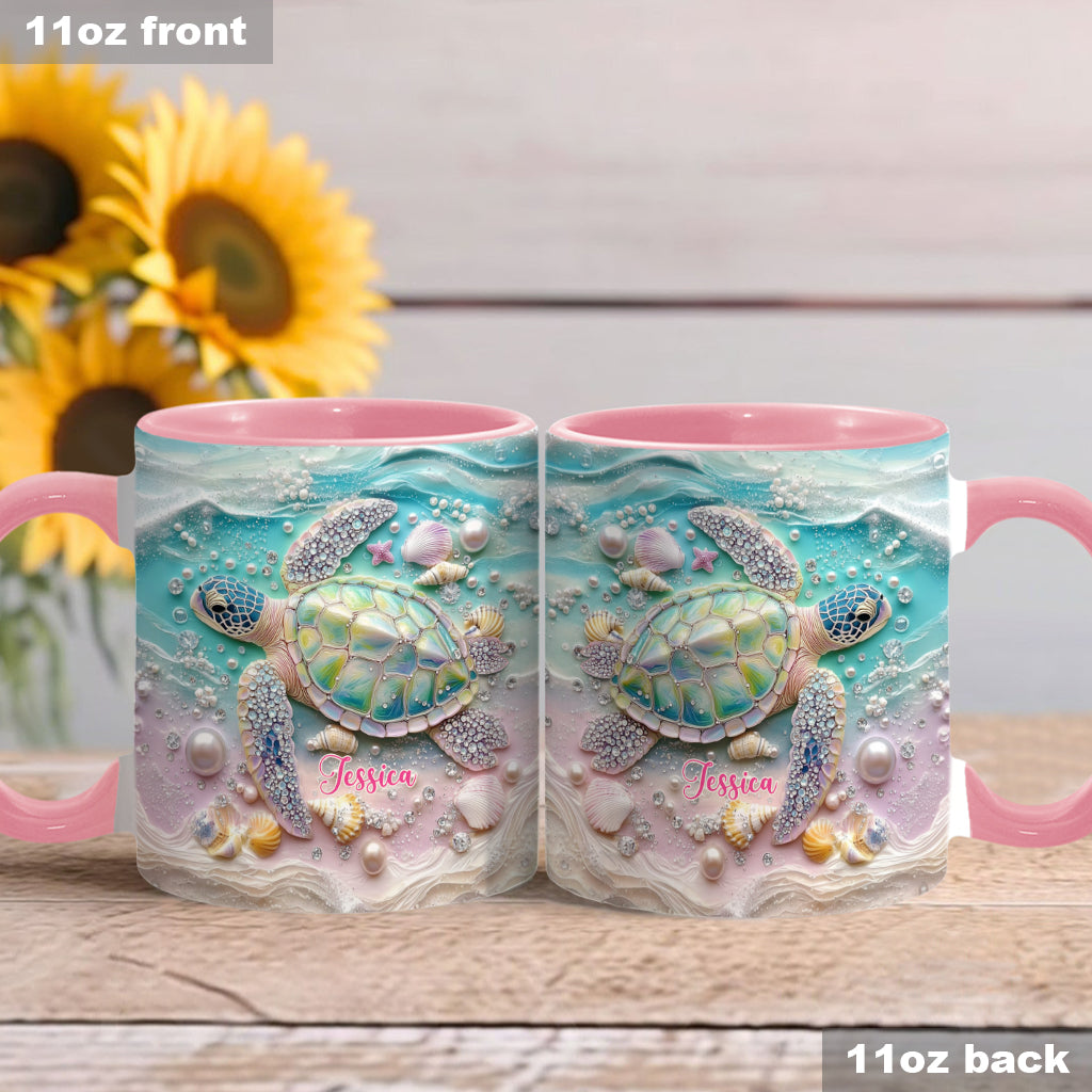 Love Turtles - Personalized Turtle Accent Mug