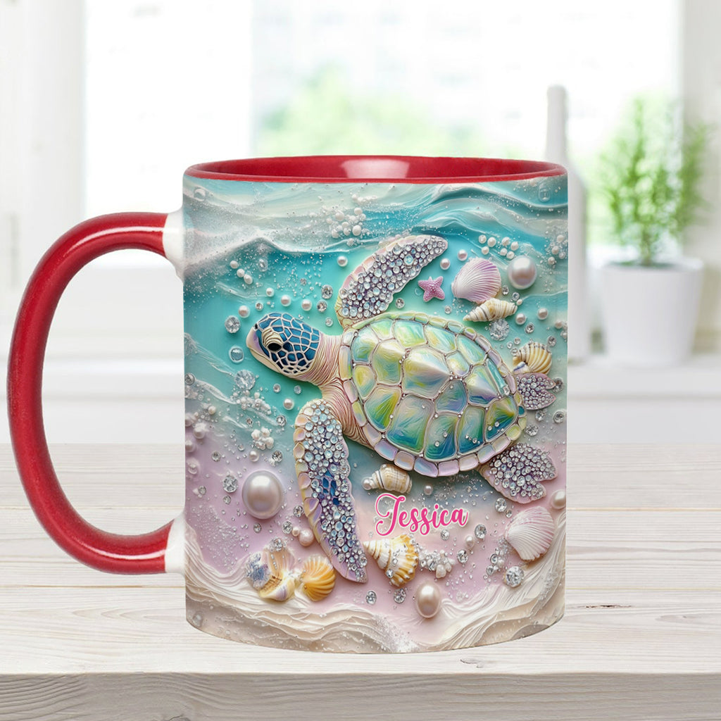 Love Turtles - Personalized Turtle Accent Mug
