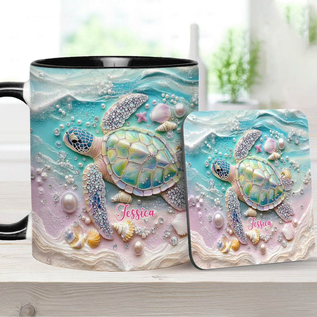 Love Turtles - Personalized Turtle Accent Mug