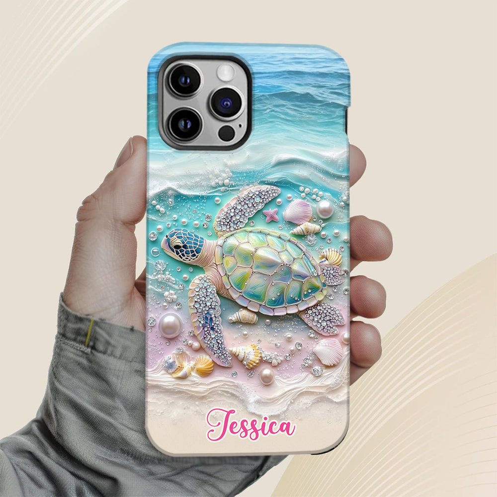 Love Turtles - Personalized Turtle Full Print Phone Case