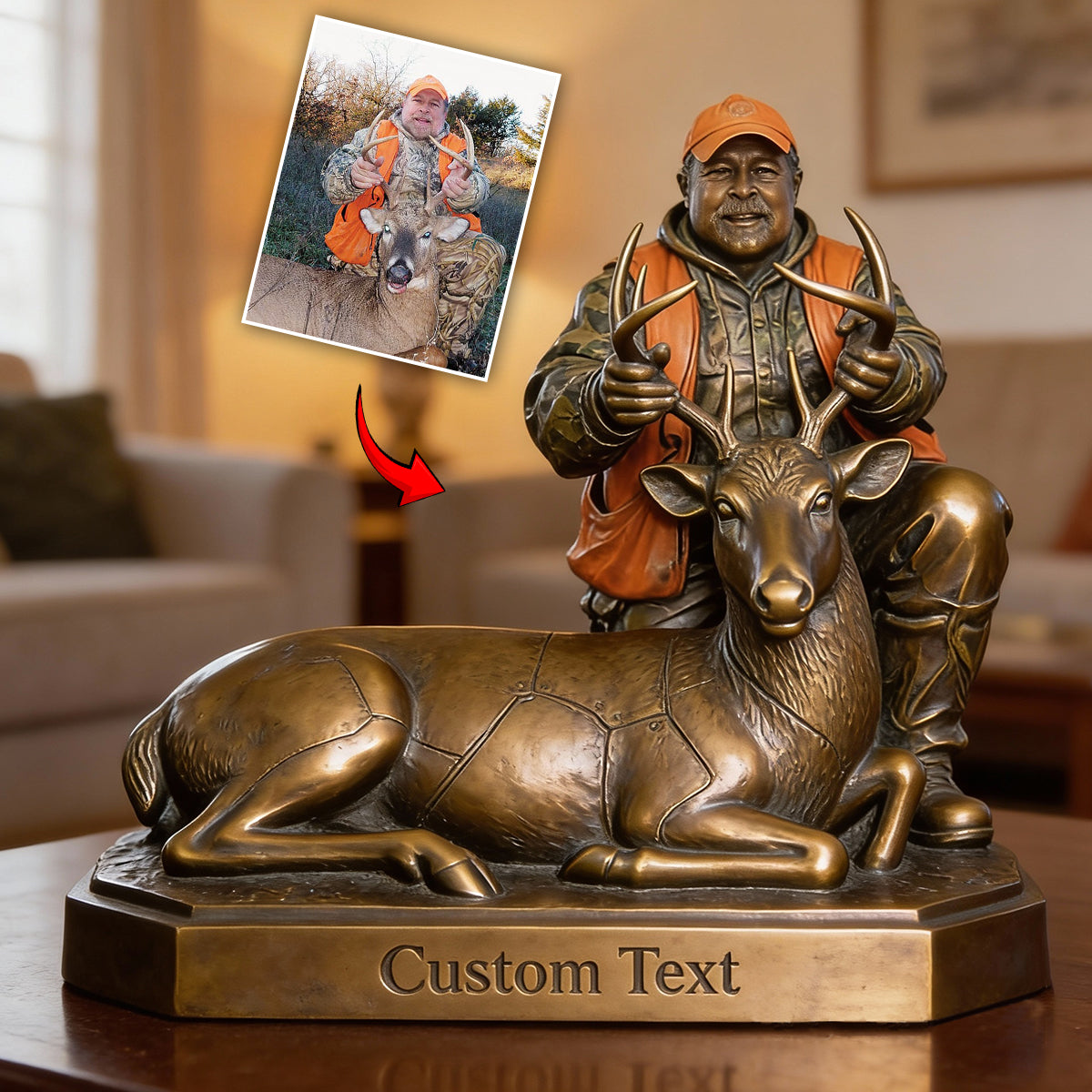 Passionné de chasse - Plaque acrylique personnalisée sur mesure