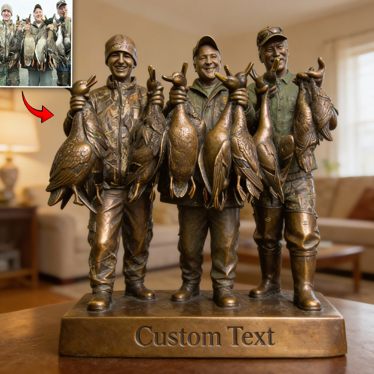 Passionné de chasse - Plaque acrylique personnalisée sur mesure