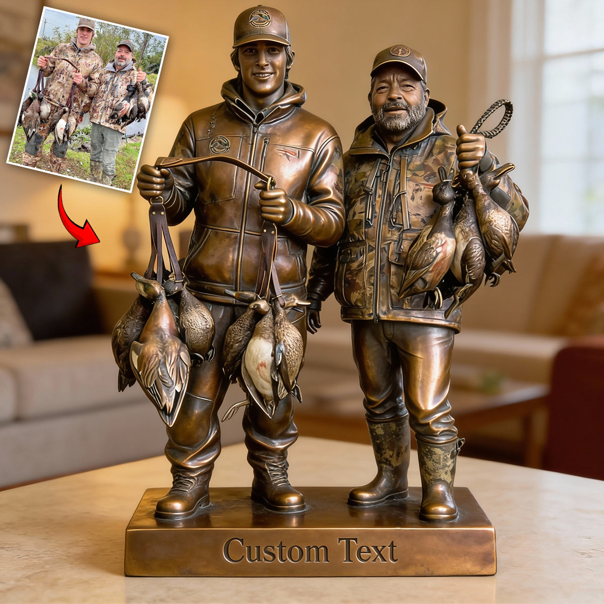 Passionné de chasse - Plaque acrylique personnalisée sur mesure