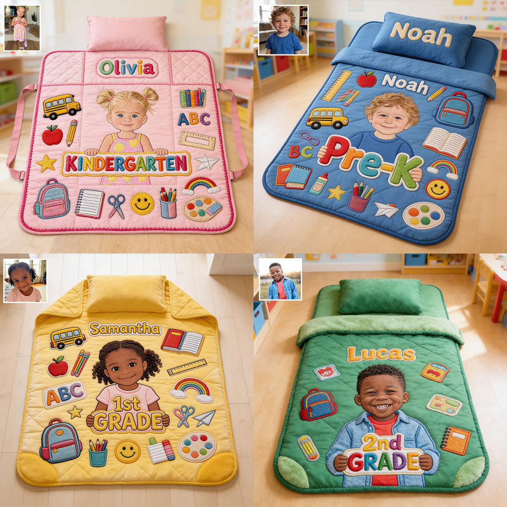 Back To School - Personalized Kid Nap Mat