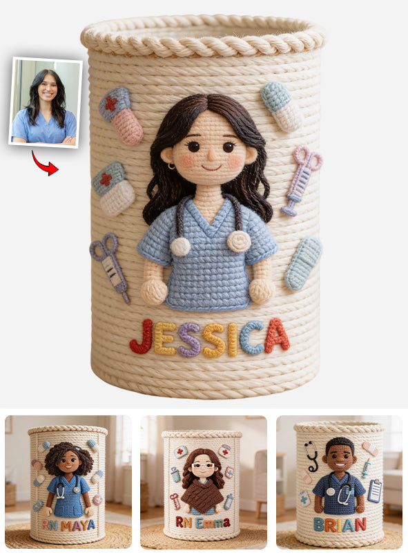 Any Photo Any Theme - Personalized Nurse Storage Basket